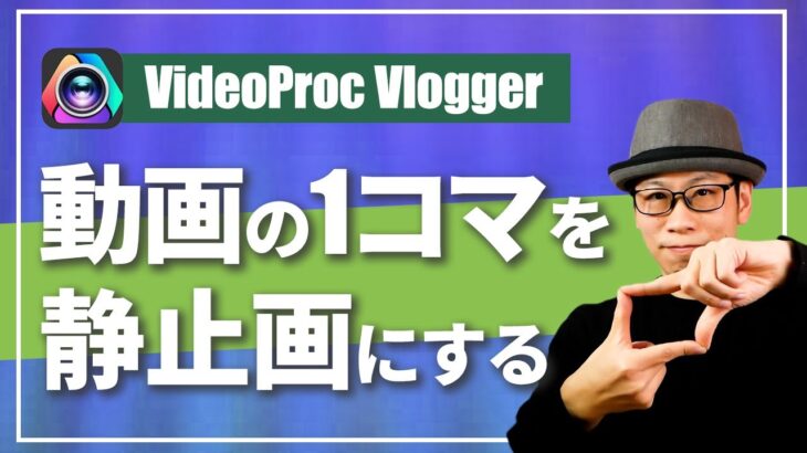 無料の編集ソフトを使って動画から静止画を書き出す方法【VideoProc Vlogger】