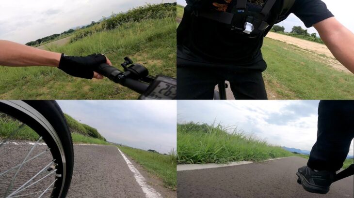 サイクリング動画の撮影方法を模索しながら重信川自転車道を走ってみた！