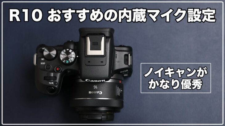 【Canon R10レビュー】動画性能(音声編) ~内蔵マイクのおすすめ設定をご紹介~
