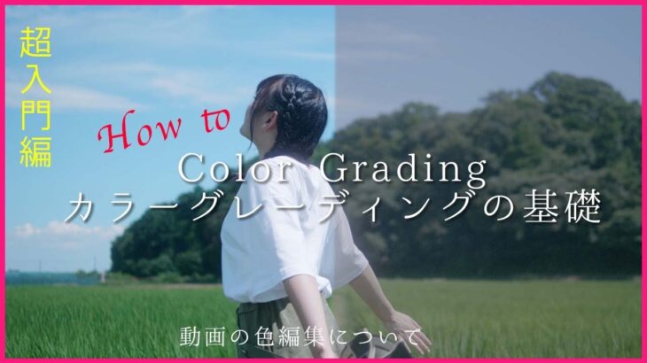 【初心者向け】カラーグレーディングとカラーコレクションの動画編集における基礎中の基礎！解説します！
