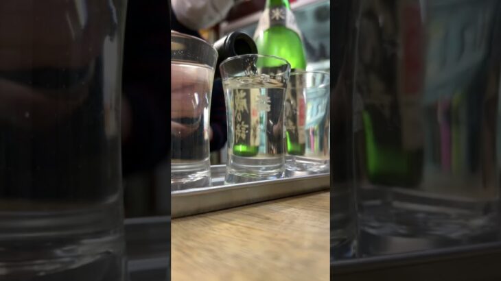 iPhoneスローモード撮影　日本酒注ぎの名人　動画づくりサポート