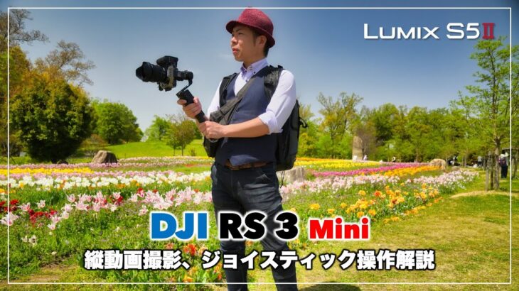 DJI RS 3 Mini ジンバルを使った縦動画撮影の解説、ジョイスティックテクニック、実際撮影してみた感想 | LUMIX S5II & S-R2060