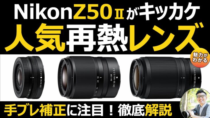 Nikon Z50IIやZfc、Z30 APS-Cのカメラにオススメ 【キットレンズ DX 16-50mm｜DX 50-250mm｜DX 18-140mm】便利なズームレンズを徹底解説